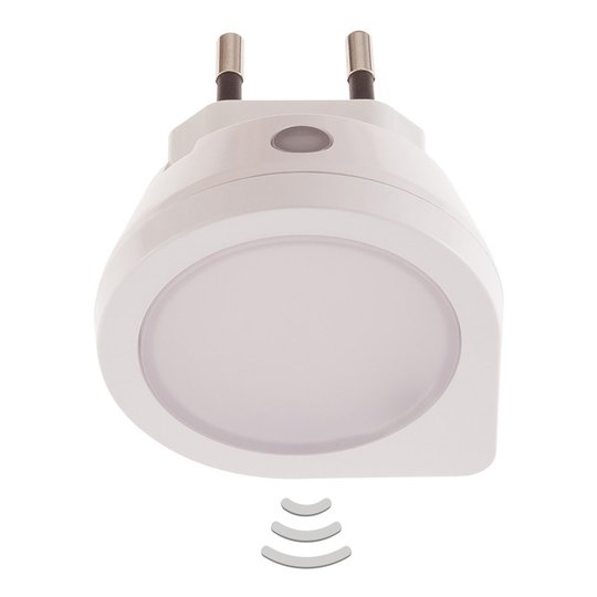 LED-pistokevalaisin-yövalo Luna tunnistimella