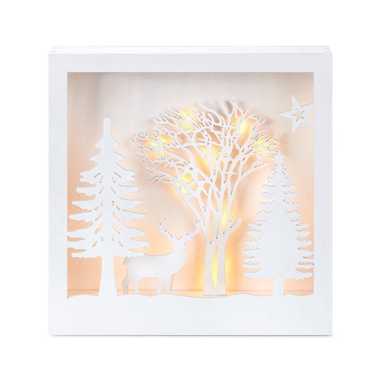 LED-valaistu 3D-taulu Folkabo, puuta