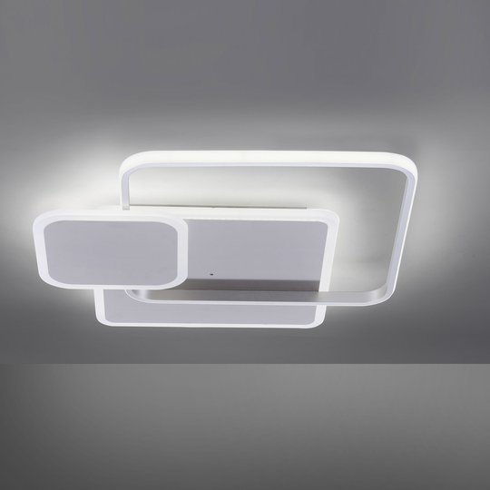 LED-kattovalaisin Emilio, kaukosäädin, kulmikas
