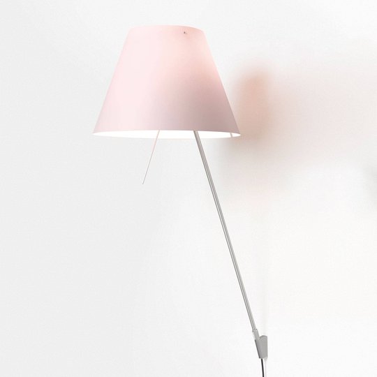 Luceplan Costanza D13aif, alumiini/vaaleanpunainen