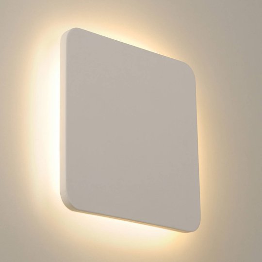 SLV Plastra -LED-seinävalaisin kipsiä, 30 x 30 cm