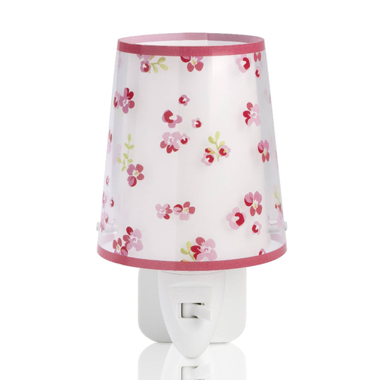 Lasten LED-yövalo Dream Flowers, roosa