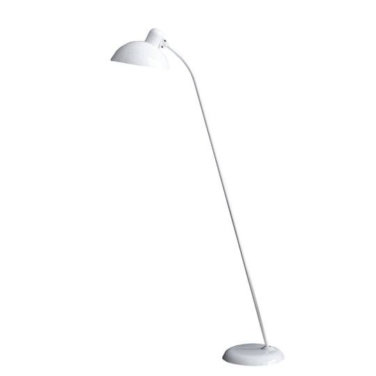 FRITZ HANSEN Kaiser Idell 6556-F, kiiltovalkoinen