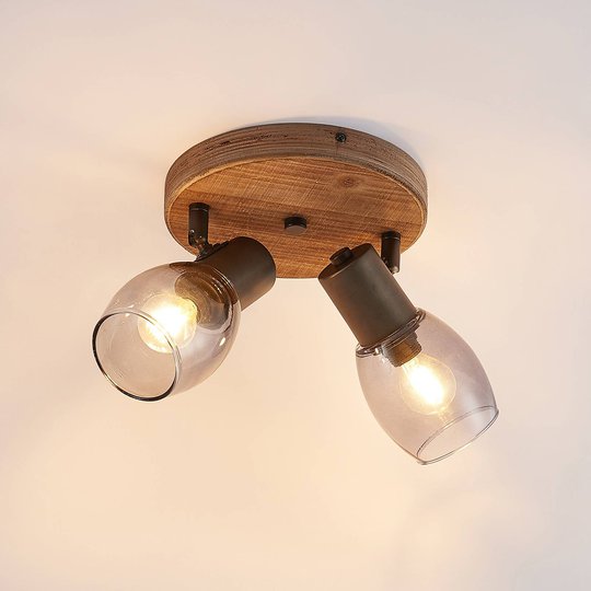 Lindby Ineska -kattokohdevalo 2-lamp. pyöreä