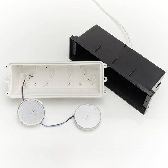 LED-seinäuppovalo Leti 300 Square, musta, CCT