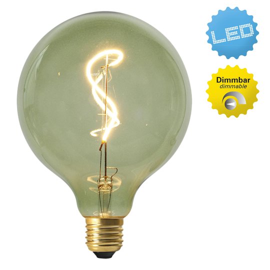 LED-globe-lamppu E27 4W 2 000 K, vihreä