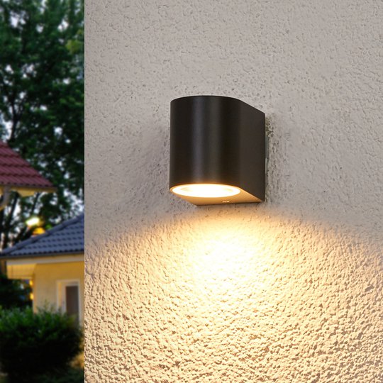 Grafiittiharmaa ulkoseinävalaisin Palina