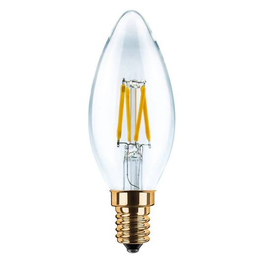 SEGULA-LED-kynttilä E14 3W 2200K Filament kirkas