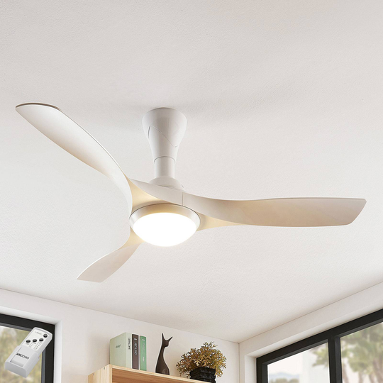 Starluna Borga LED -kattotuuletin, valkoinen