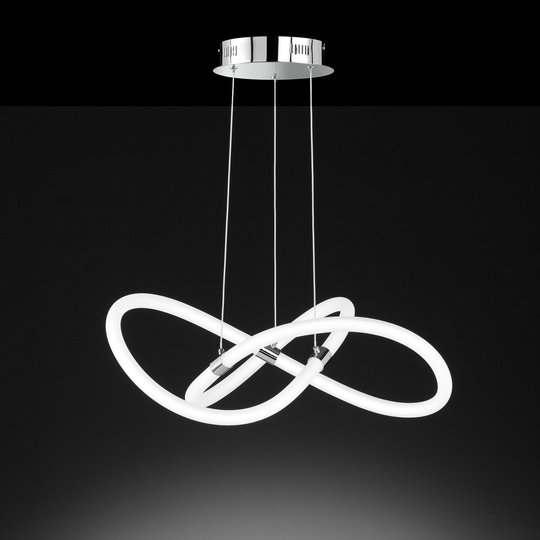 LED-riippuvalaisin Mira kaukosäätimellä, Ø 57,5 cm