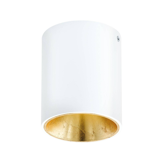 LED-kattovalaisin Polasso, pyöreä, valkoinen/kulta