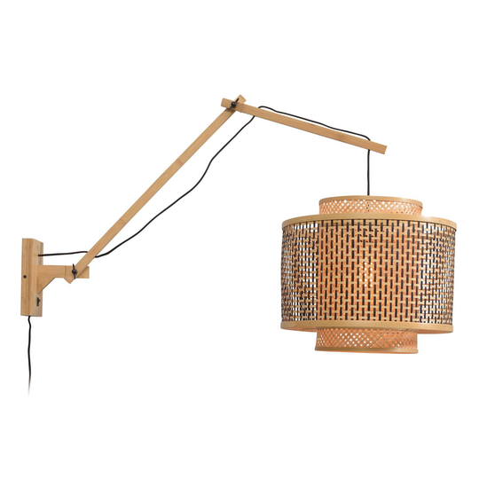 GOOD & MOJO Bhutan-seinävalo 2 vartta, natur Ø40cm