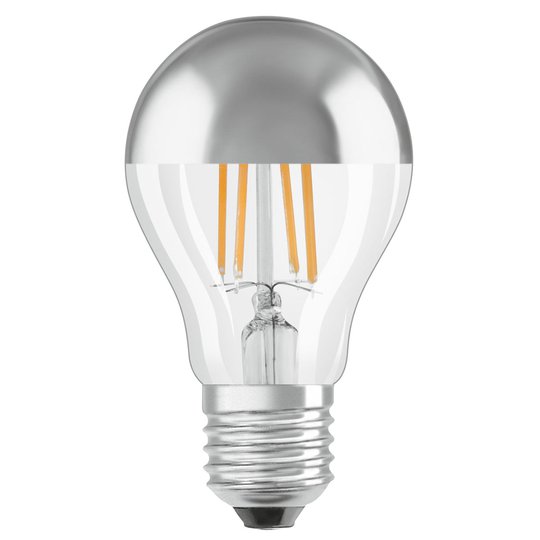 OSRAM-LED-lamppu E27 Mirror silver 4W 2 700 K