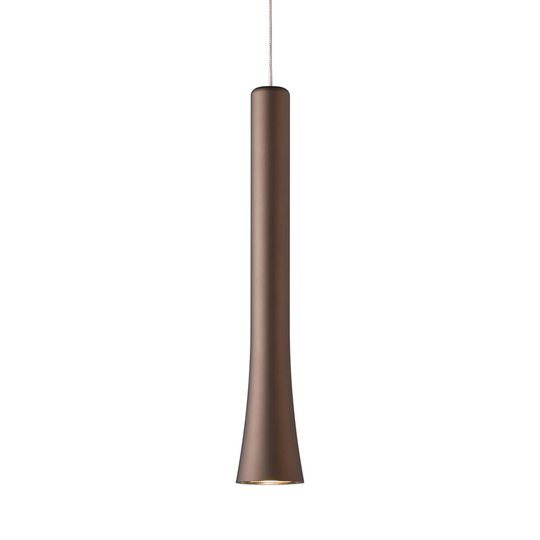 Elegantisti muotoiltu LED-riippuvalaisin Rio rusk.