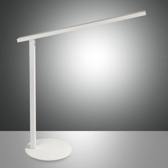 LED-työpöytälamppu Ideal himmentimellä, valkoinen