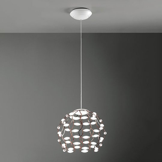 Kuparinvärinen LED-riippuvalaisin Lamoi 40 cm