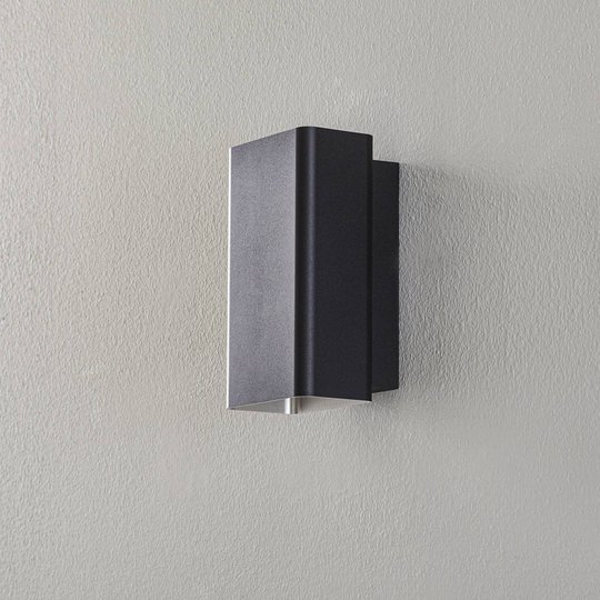 BEGA Studio Line seinävalo kapea musta/alu 18cm