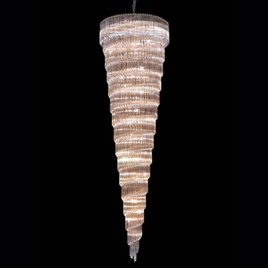 300 cm korkea riippuvalaisin Cristalli, kirkas