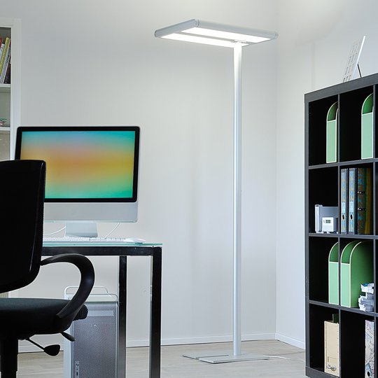 LED-toimistolaittavalaisin Quirin, alu,110W 4 000K