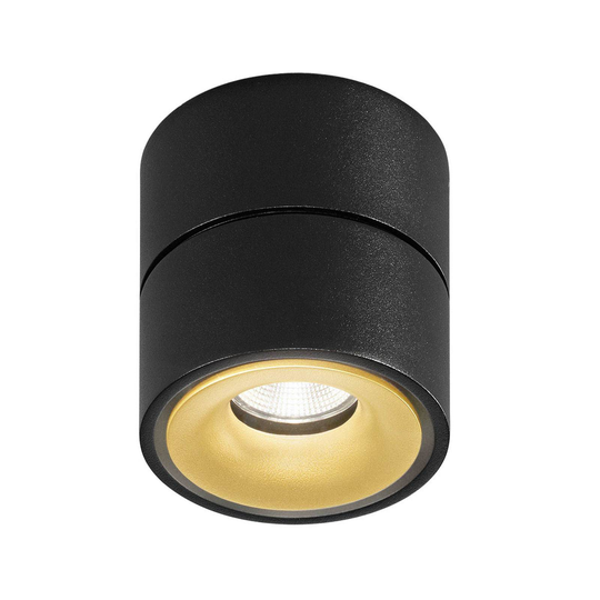 Egger Clippo S -LED-kattospotti, musta-kulta