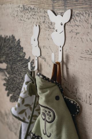 Deer koukku valkoinen