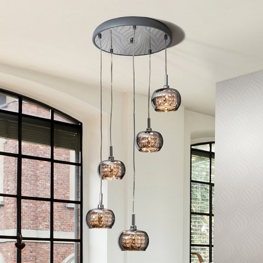 LED-riippuvalaisin Arian kristalleilla 5-lamp.
