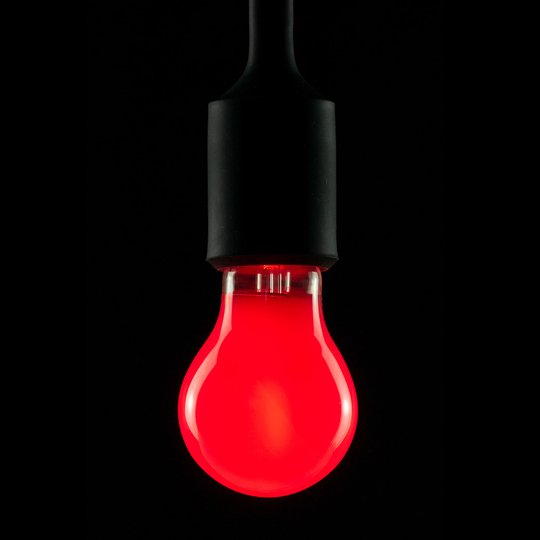 E27 2W LED-hehkulamppu, punainen, himmennettävä