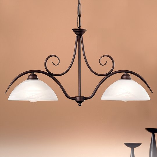 2-lamp. JANA-riippuvalaisin alabasterilasia