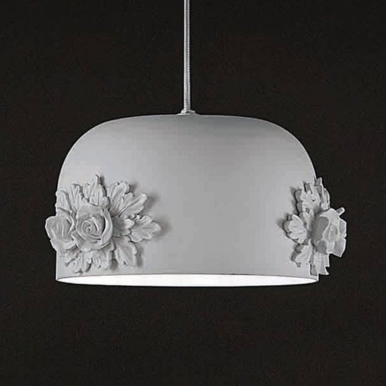 Pieni LED-riippuvalaisin Dame, valkoinen, 18 cm