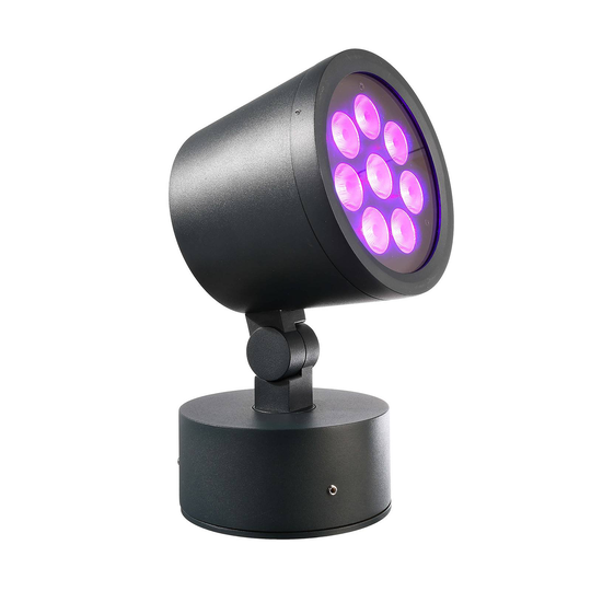 LED-ulkokohdevalo Colt, IP65, RGBW, 25 W