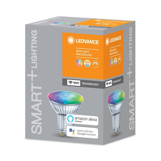 LEDVANCE SMART+ WiFi GU10-heijastin 5W 45° RGBW