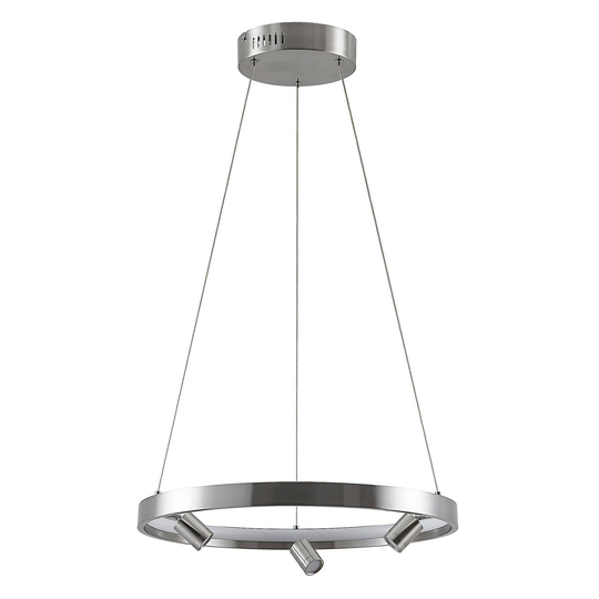 Lucande Paliva -LED-riippuvalaisin, 48 cm, nikkeli
