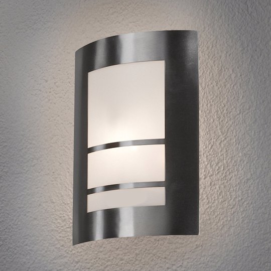 Kaunis LED-ulkoseinävalaisin Katalea hopeinen