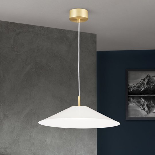 LED-riippuvalaisin Gourmet, valkoinen varjostin