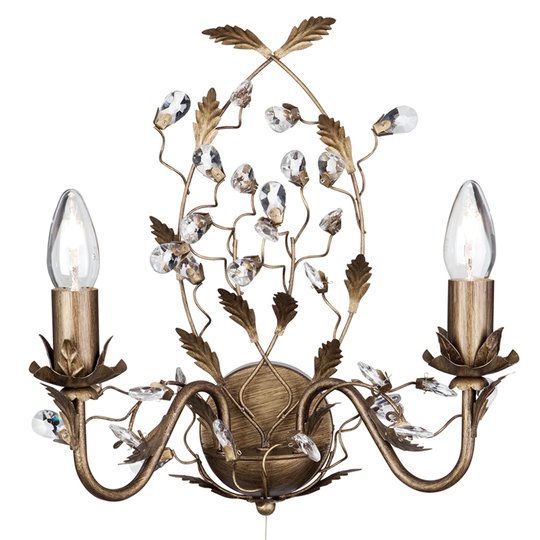 Firenzeläistyylinen Almandite-seinävalaisin 2-lamp