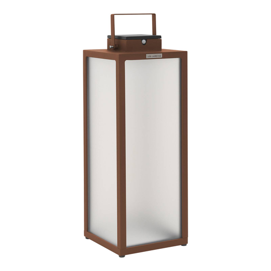 LED-aurinkolyhty Tradition, corten, korkeus 65 cm