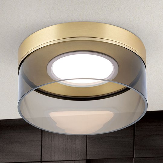 LED-kattovalaisin Francis mattamessinkiä Ø 30 cm