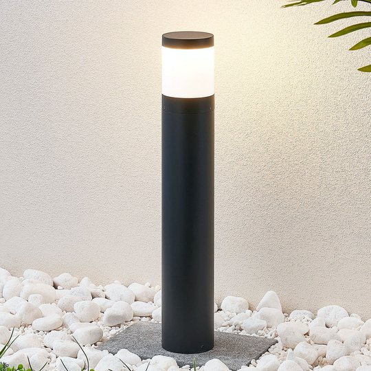 LED-pylväsvalaisin Nitalia, pyöreä, tummanharmaa