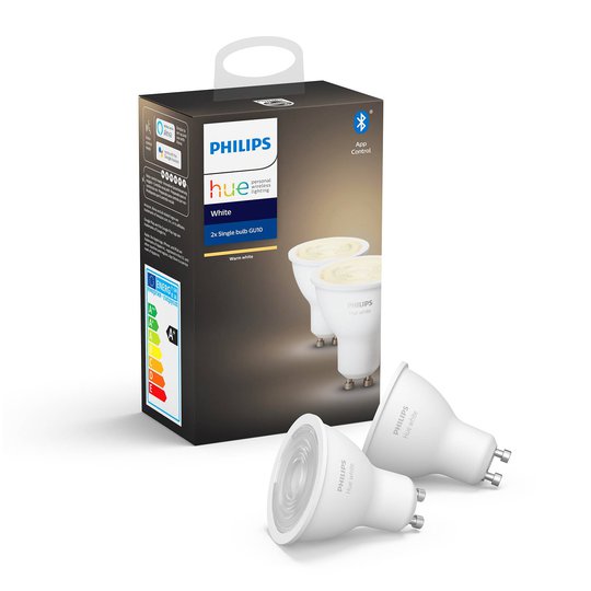 Philips Hue White 5,2 W GU10 LED-lamppu 2 kpl