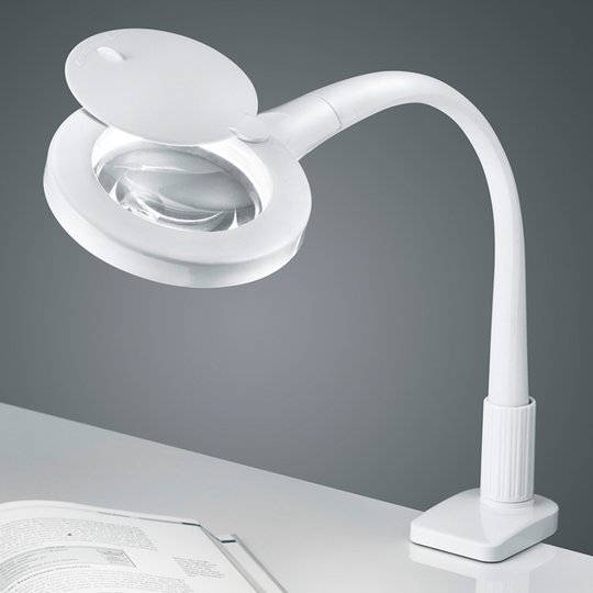 Valkoinen LED-klipsivalaisin Lupo