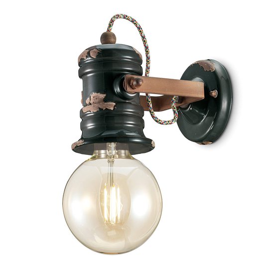 Seinävalaisin C1843 vintage musta