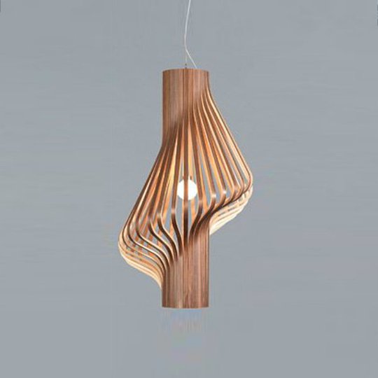 Kaunis design-riippuvalaisin Diva pähkinäpuu