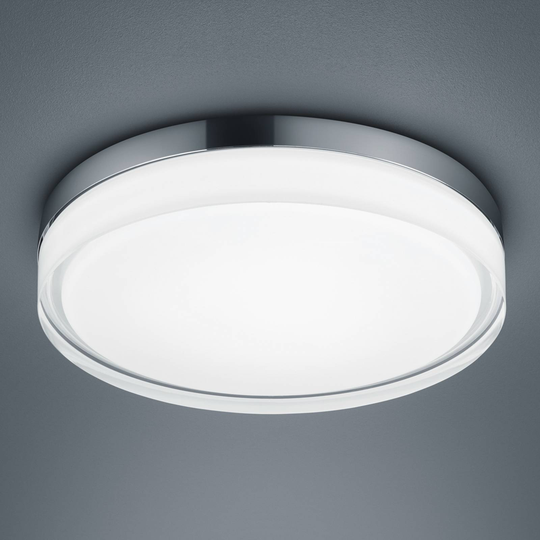 Helestra Tana -LED-kattovalo, kromi, Ø 33 cm