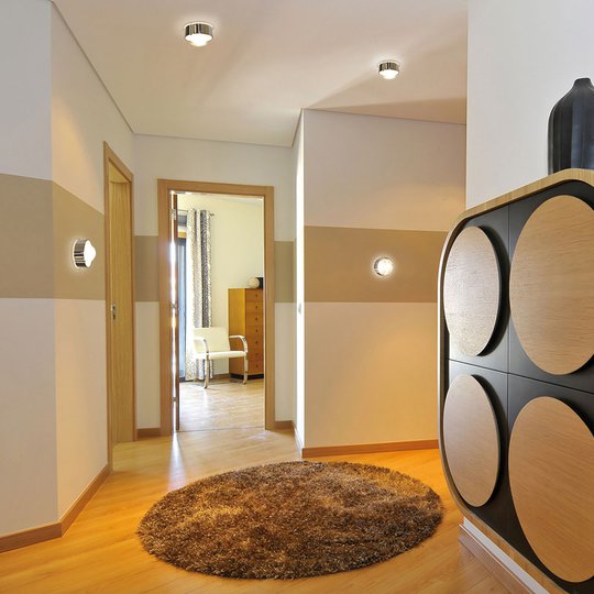 LED-kattovalaisin Puk One 2, kromi