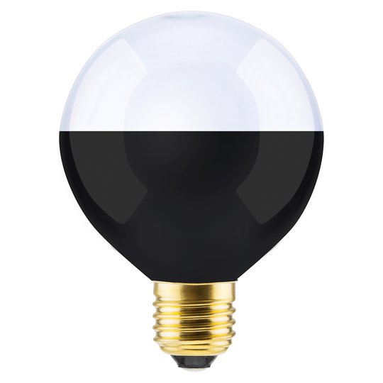 SEGULA LED-Globe 60 E27 4,7W Bottom Mirror musta