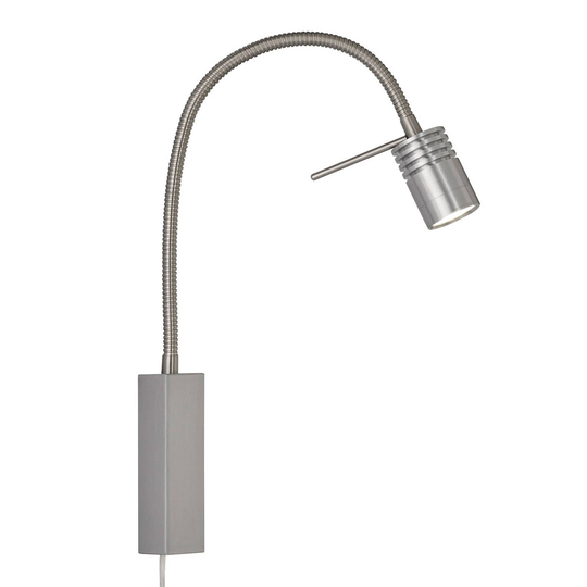 LED-seinävalo River, säätövarsi, metallivarjostin