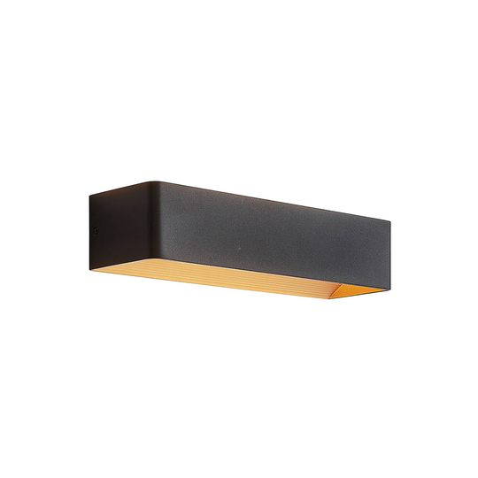 Arcchio Karam -LED-seinävalaisin, 36,5 cm, musta