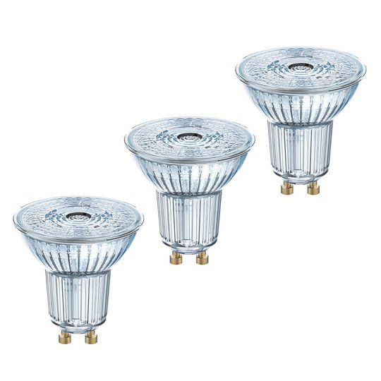 LED-heijastinlamppu GU10 4,3W, lämmin valk., 3 kpl