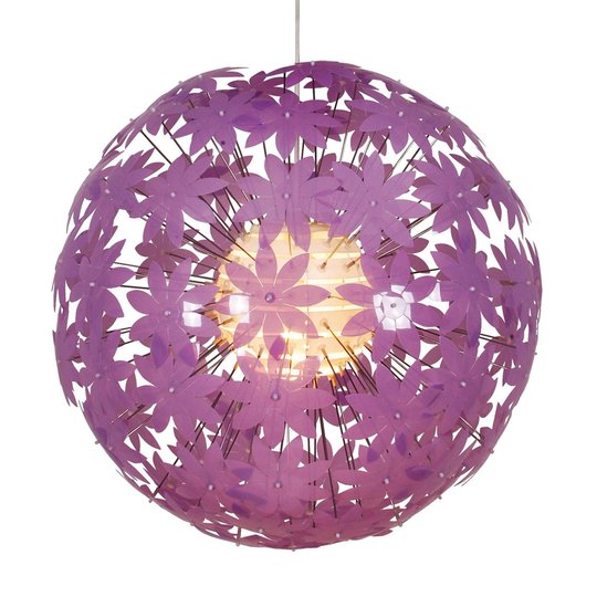 Pallonmuotoinen liila riippuvalaisin YOUNG LIVING