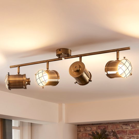 4-lamppuinen LED-kattovalaisin Ebbi, easydim